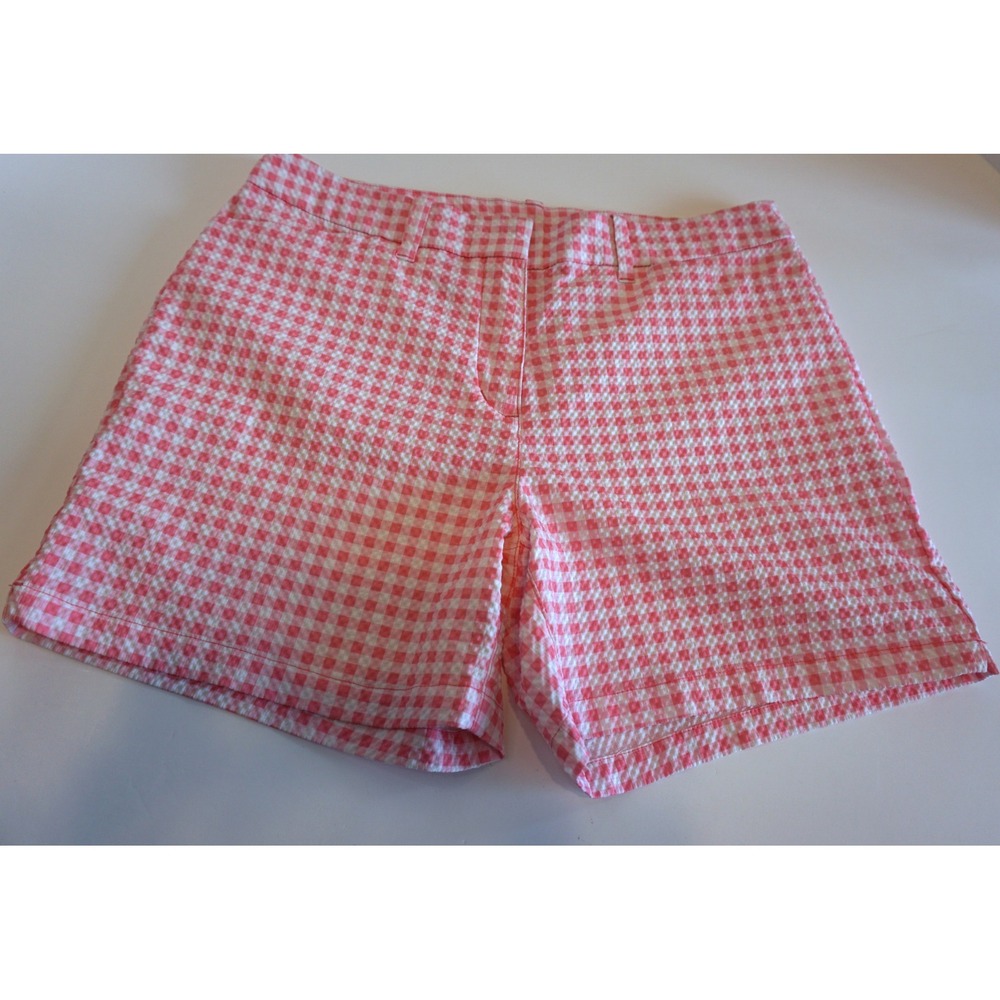 Pro‎ Tour Coolplay Pink Gingham Golf Shorts Womens 6 Seersucker Plaid Check